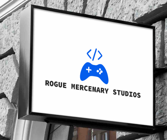 Screenshot of the RMS title on a building.